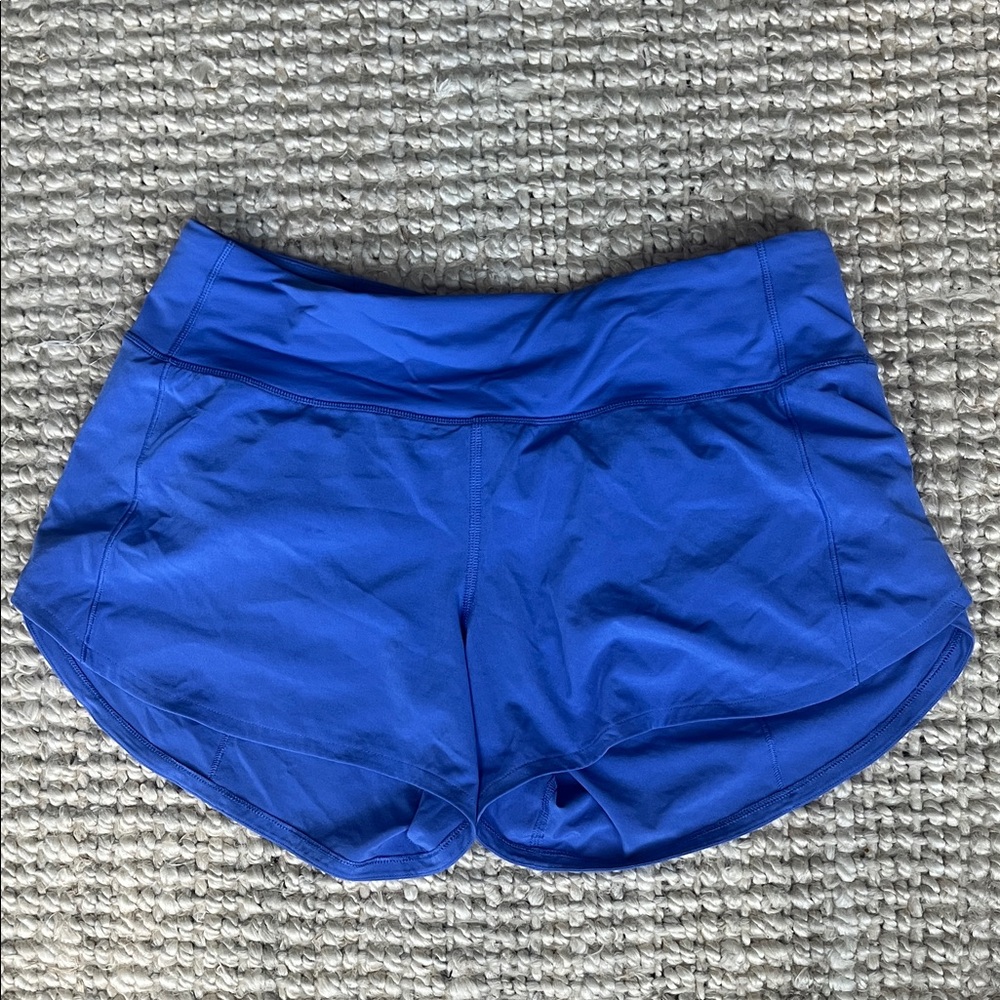 lululemon athletica Vibrant Blue Athletic Speed Up Shorts